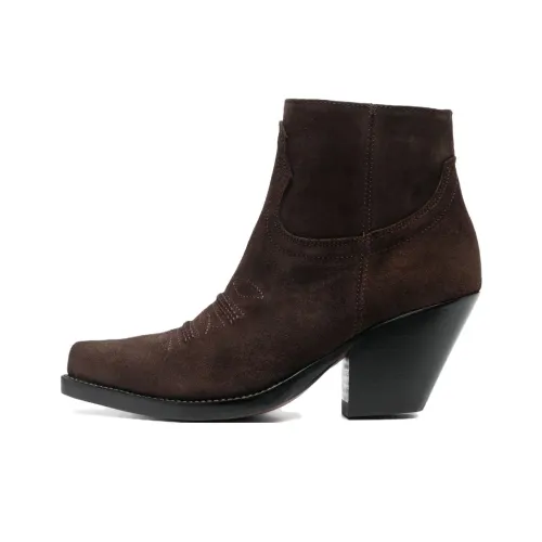 SONORA BOOTS Ботильоны Коричнево-черные Женские