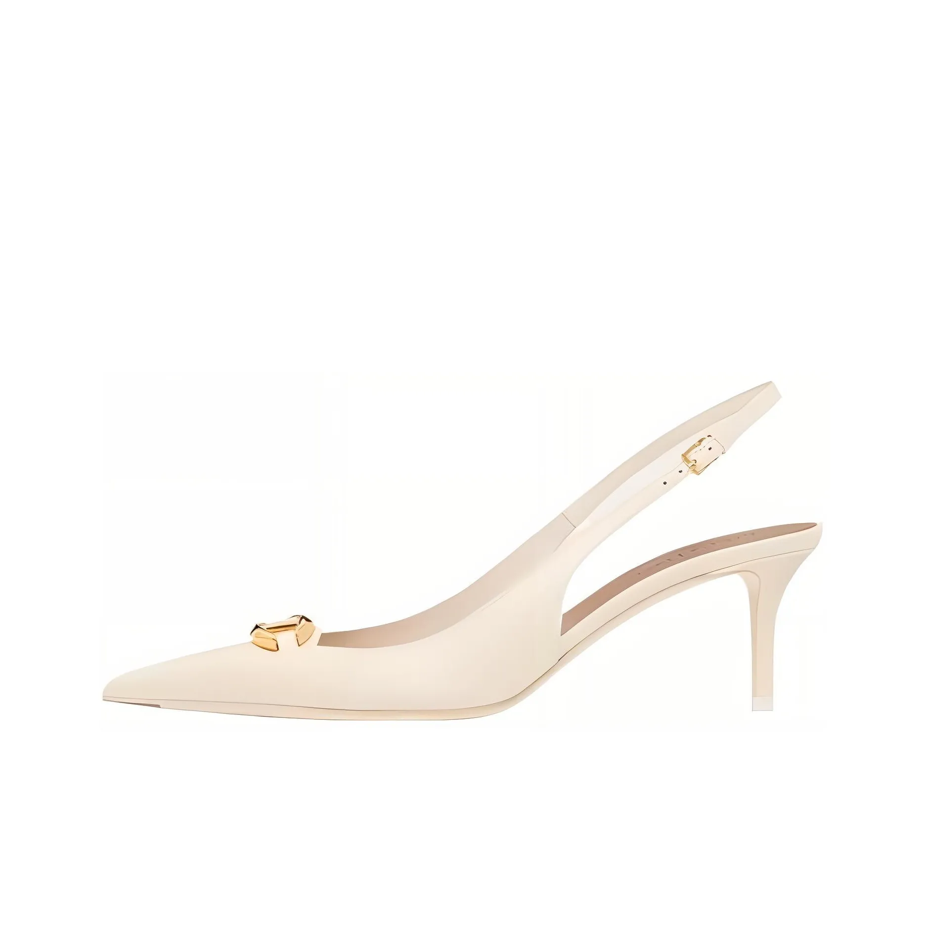 Valentino Garavani VLogo Signature 60mm Leather Slingback Pumps