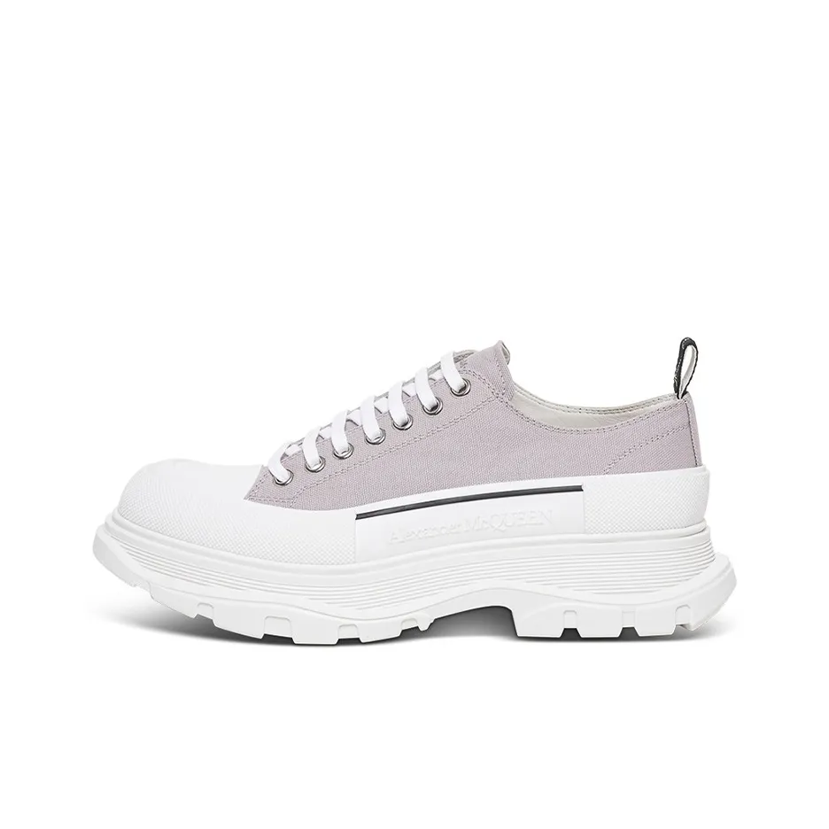 Alexander McQueen Tread Slick Canvas Sneakers 'Lilac White'