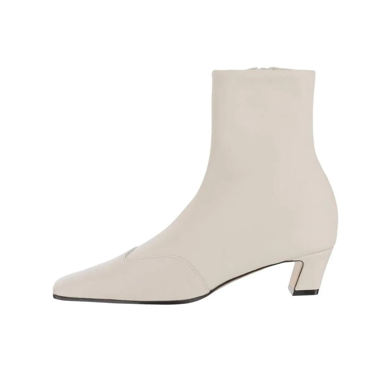 KHAITE Nevada Ankle Boots Women's White
