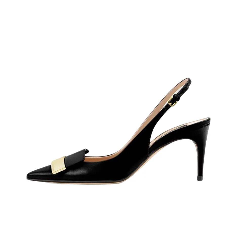 SERGIO ROSSI Sr1 Slim Heel Stylish Sandal Women's Black