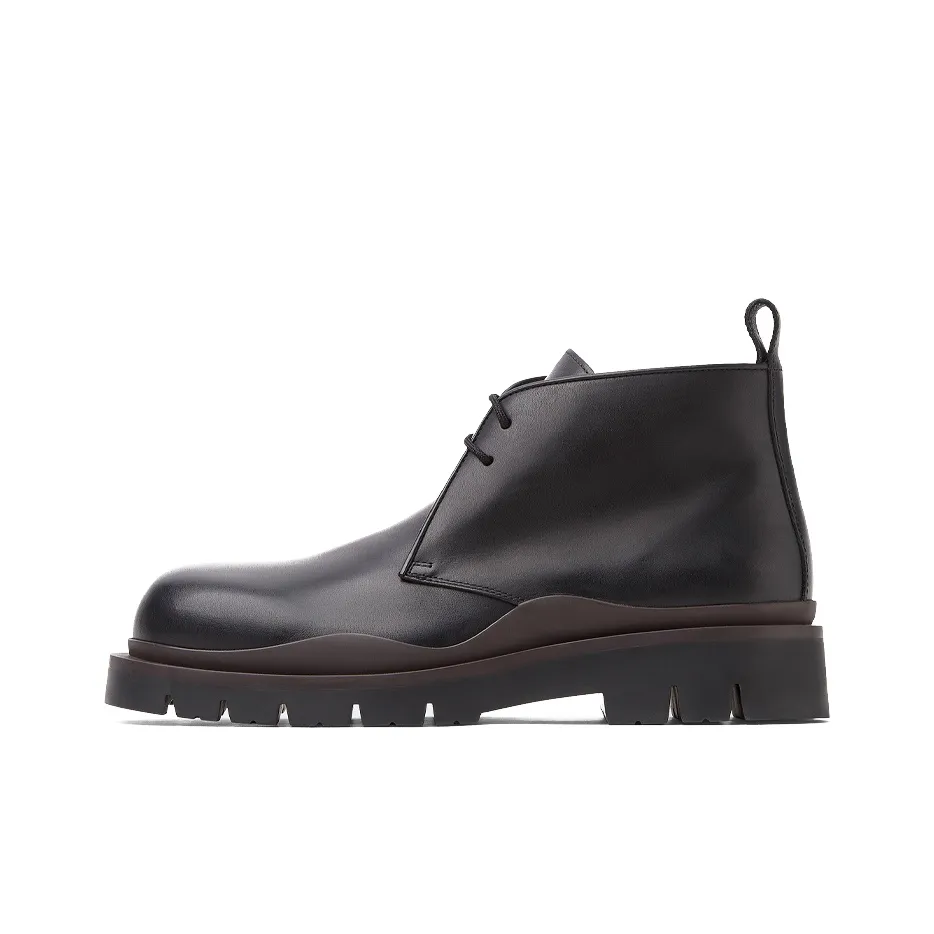 Bottega Veneta Tire Desert Boot Black Fondant