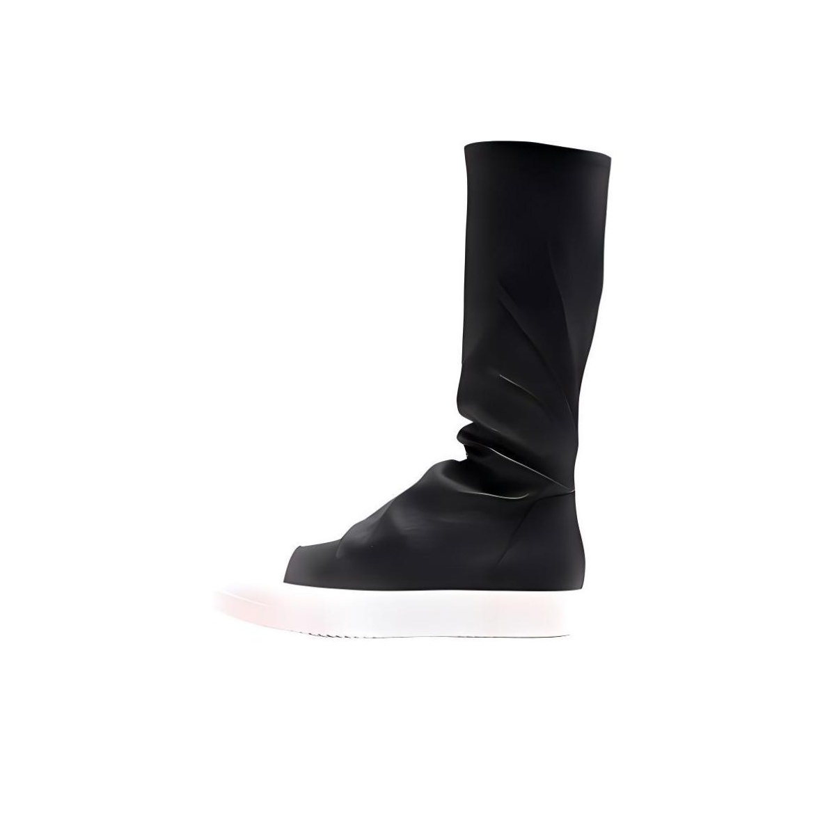 Rick Owens' Scaly Larry Model Silver Boots | Hypebeast