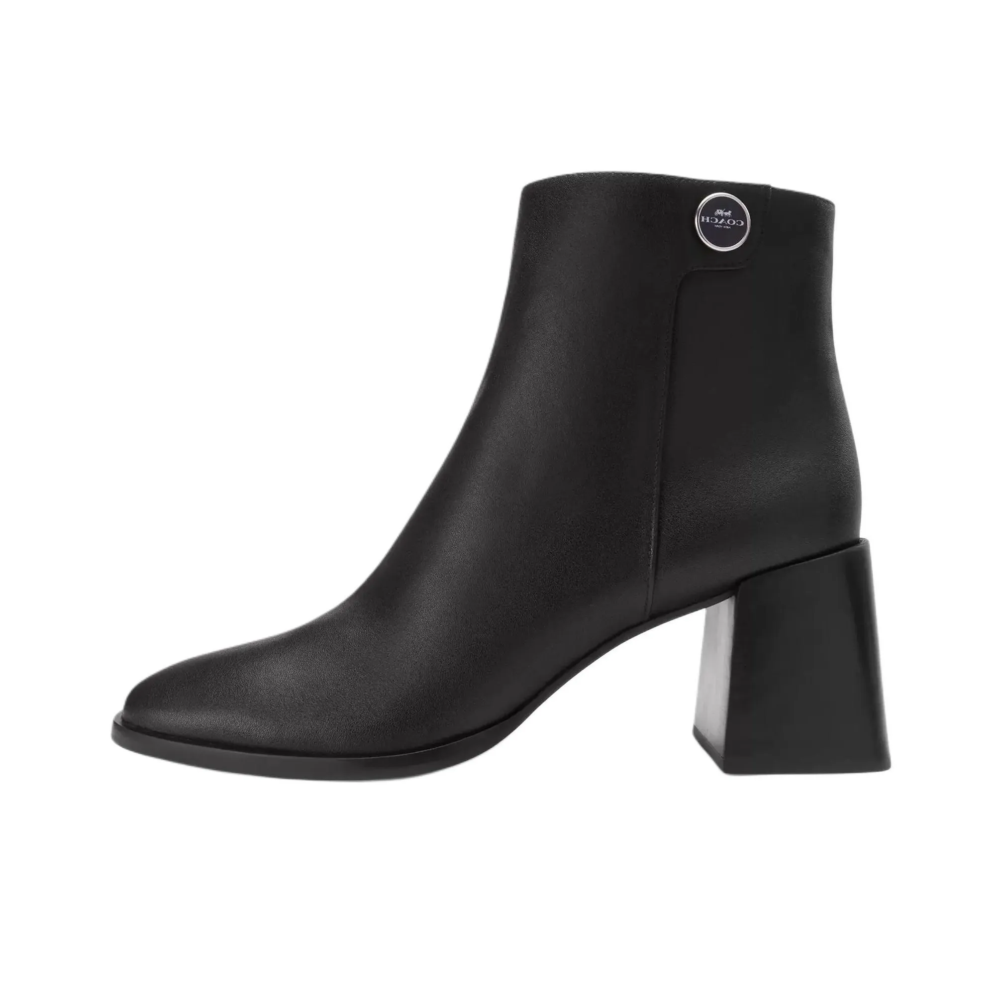 COACH Shana Ankle Boots 7cm Women's Black