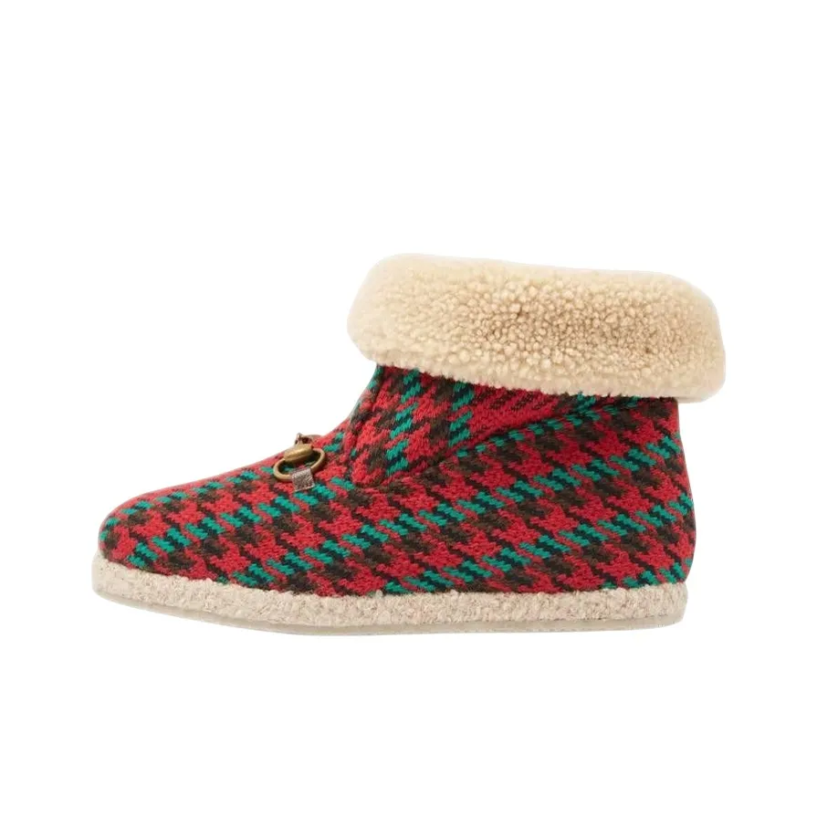 GUCCI Ankle Boots Women's Red Green