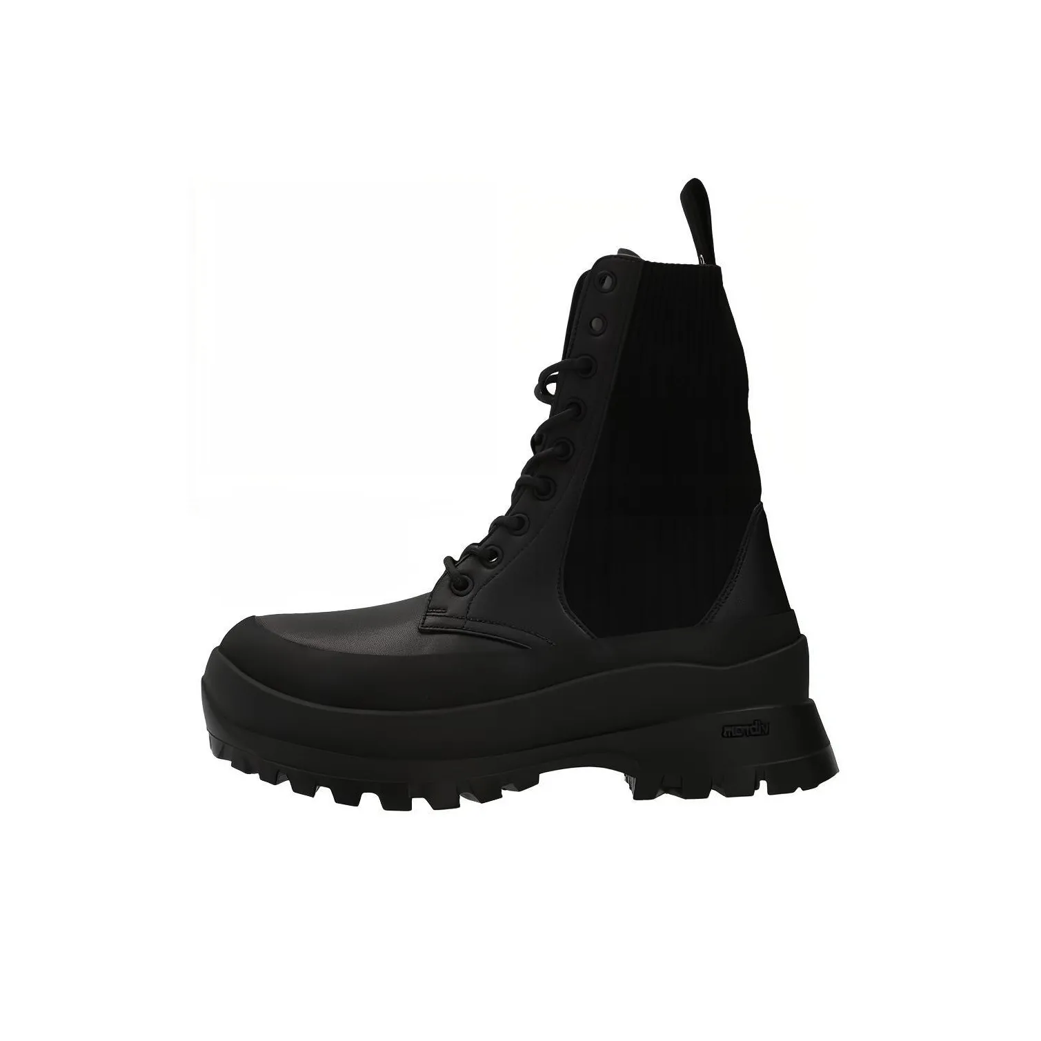 Stella McCartney Chelsea Knit Lace Up Trace Boots Women's