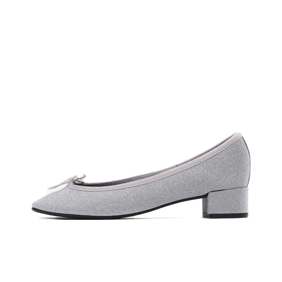 Repetto Грубый каблук Высокие каблуки 3 см Женские Серебряный