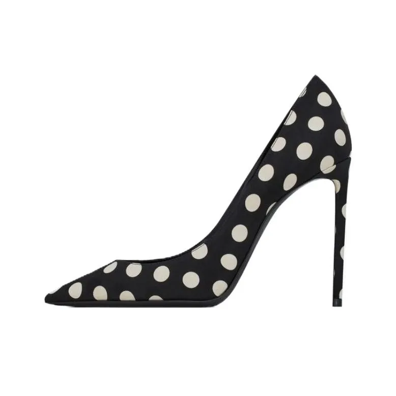 SAINT LAURENT Zoe 105mm Polka Dot-print Pumps