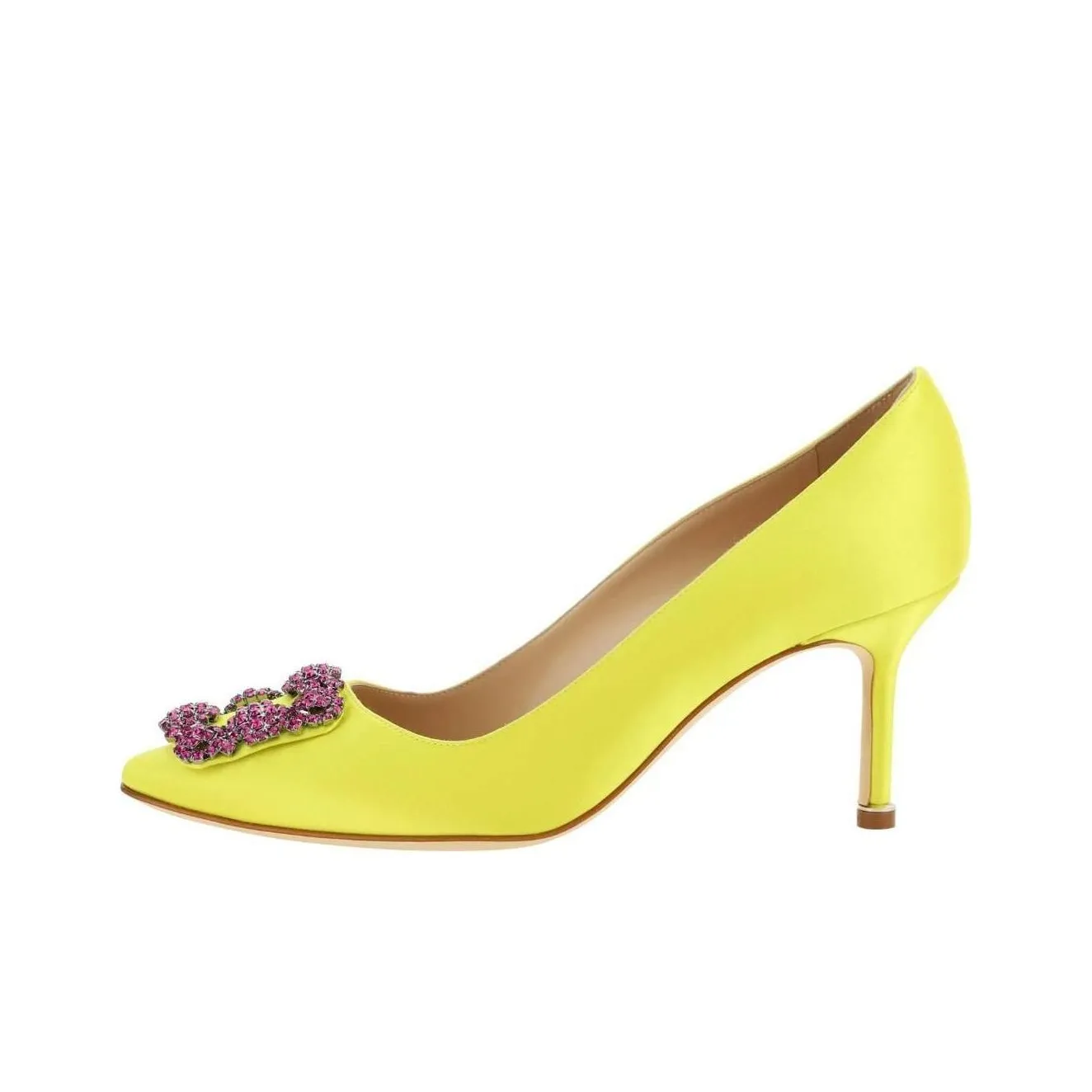 MANOLO BLAHNIK Hangisi Buckle Embellished Pumps