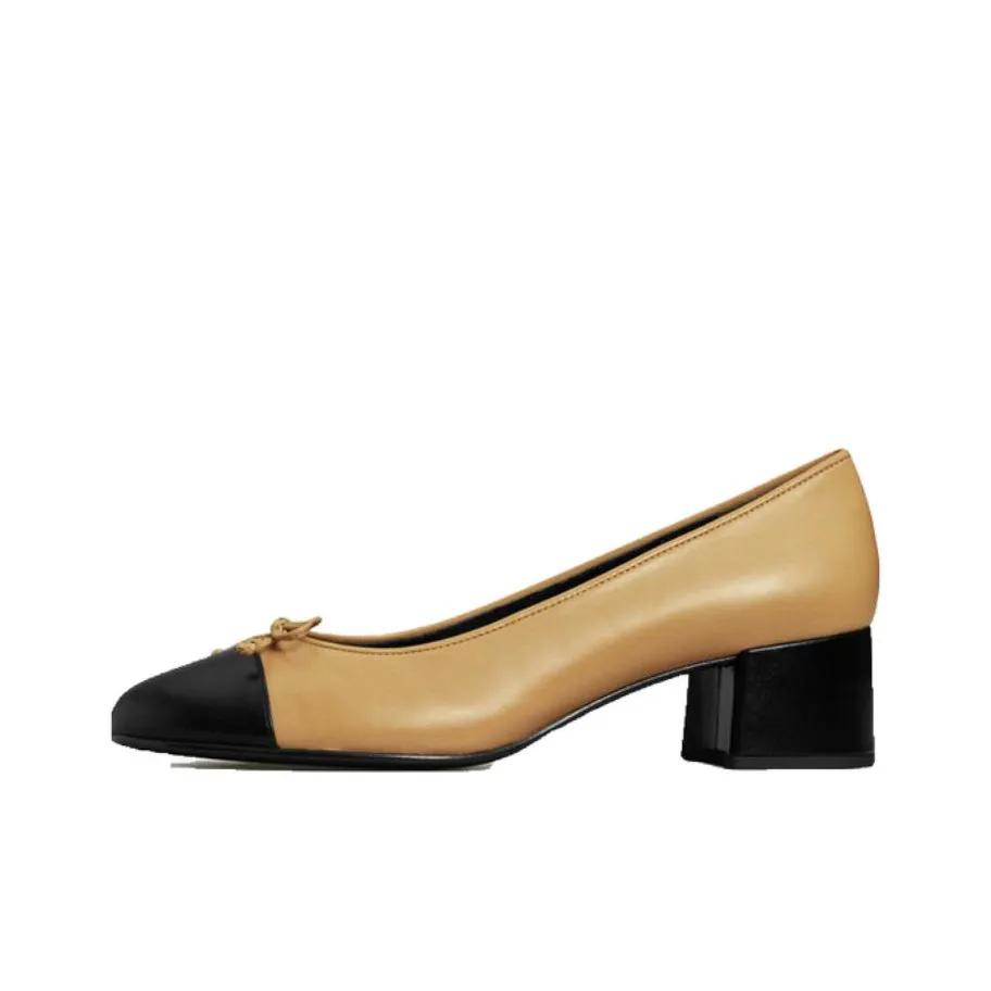TORY BURCH 45mm Cap toe Leather Pumps
