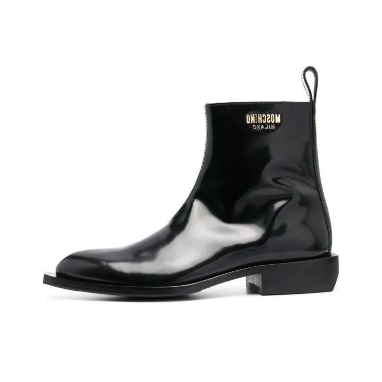 MOSCHINO Ankle Boots Men's Black