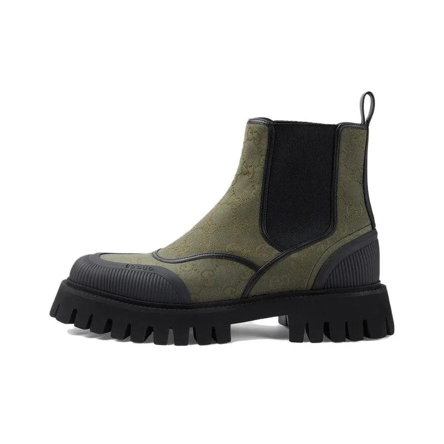 GUCCI Gg Ankle Boot 'Green'