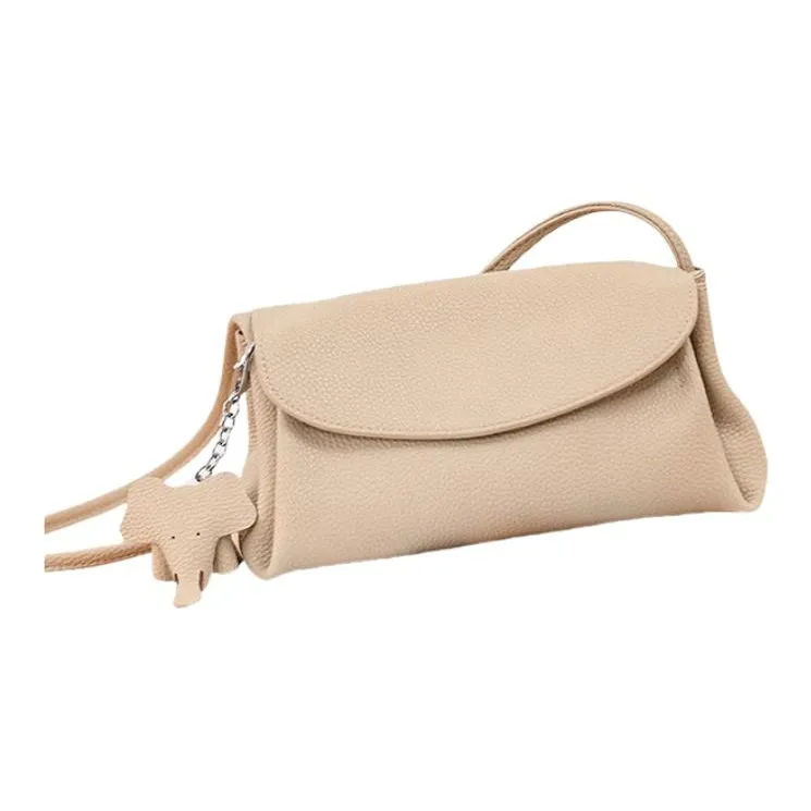 TTaG．baG Коровья кожа Сумка через плечо Сумка на плечо Стандартная Женская Абрикос Черный Серый Печенье