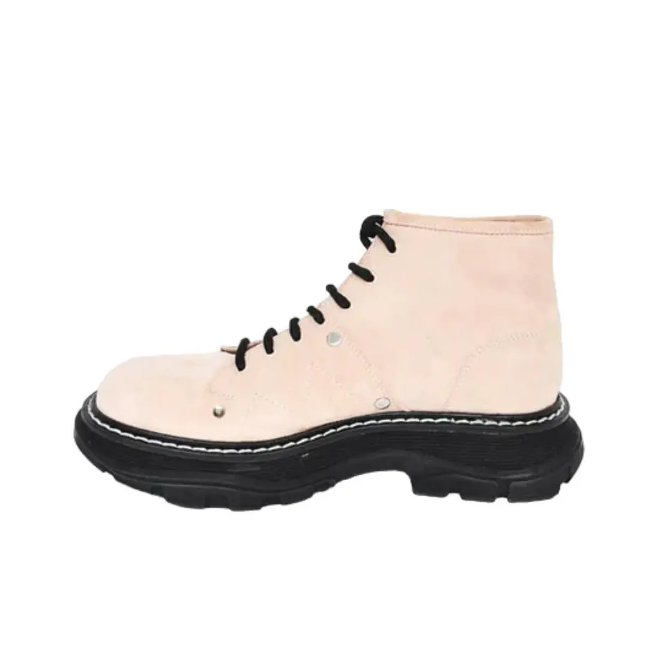 Alexander McQueen Tread Slick Ботильоны Женские Светло-розовые