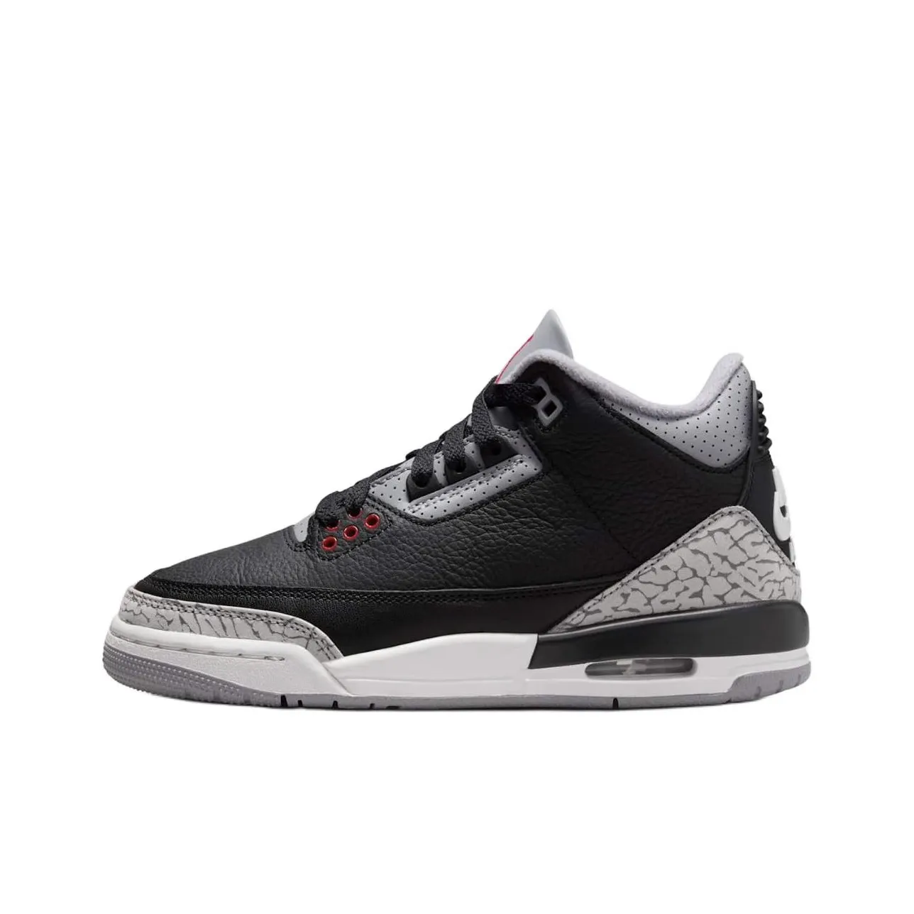 Jordan Air Jordan 3 Anti Kick Cushioning Mid Top Children's Basketball Shoes Black Teenagers