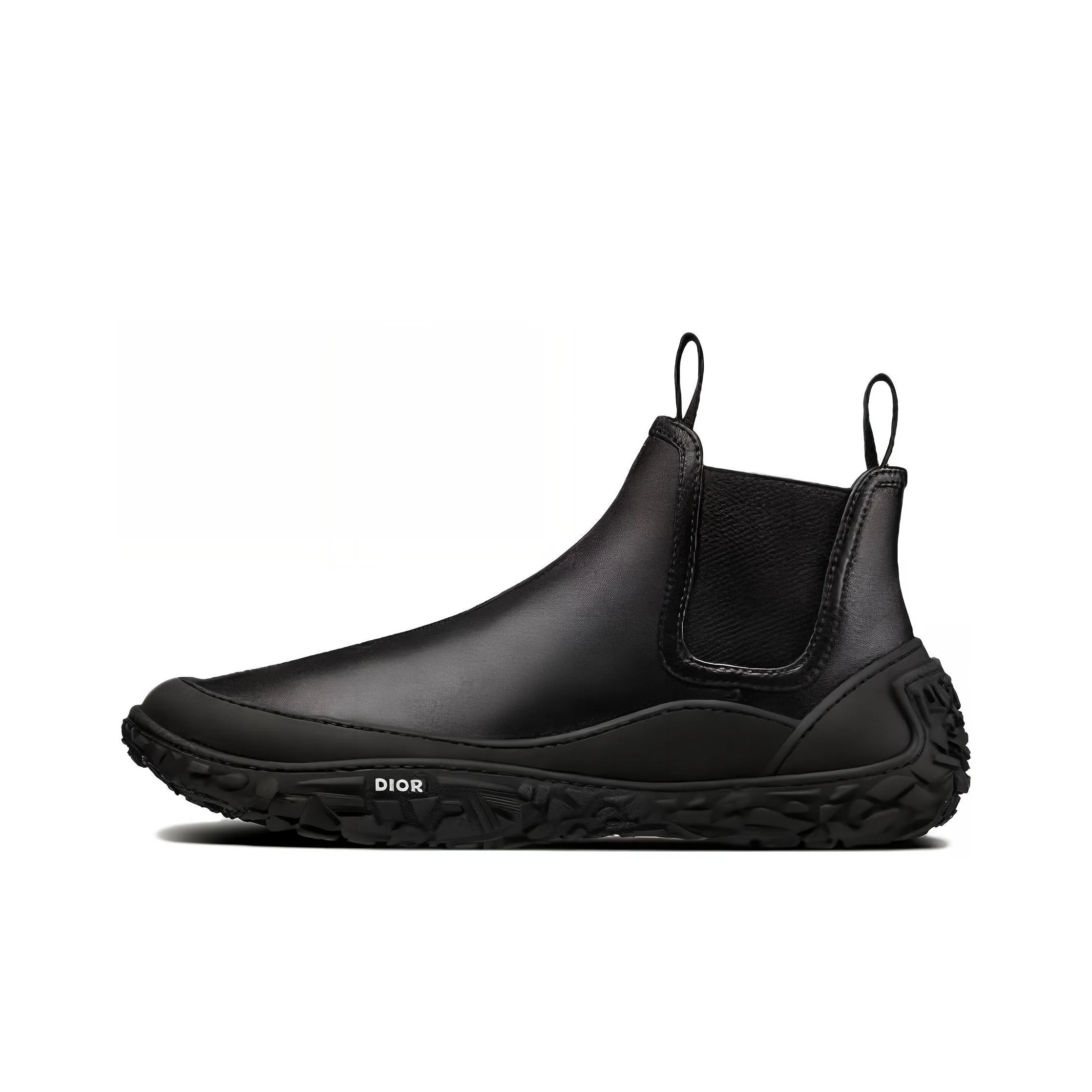 DIOR B28 Ankle Length Chelsea Boots Men's Black