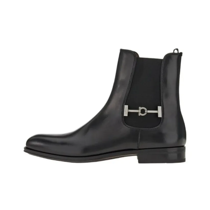 FERRAGAMO Buckled Chelsea Boots