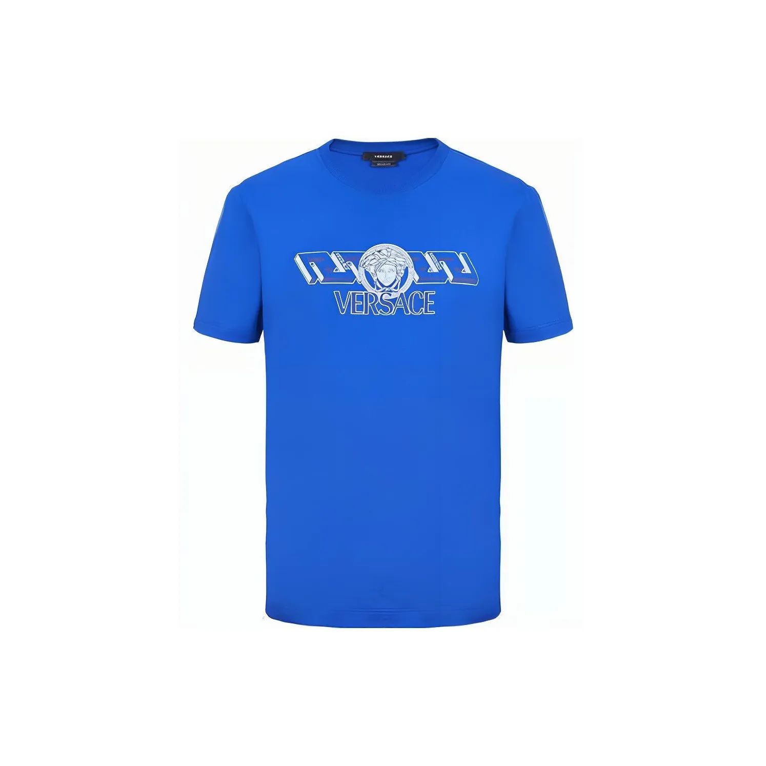 VERSACE SS23 T Рубашка Мужская Cobalt Blue