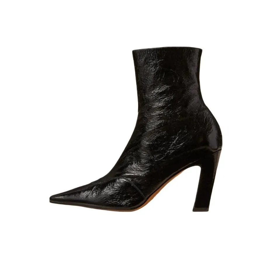 KHAITE Nevada Square Toe Zipped Boots Women's