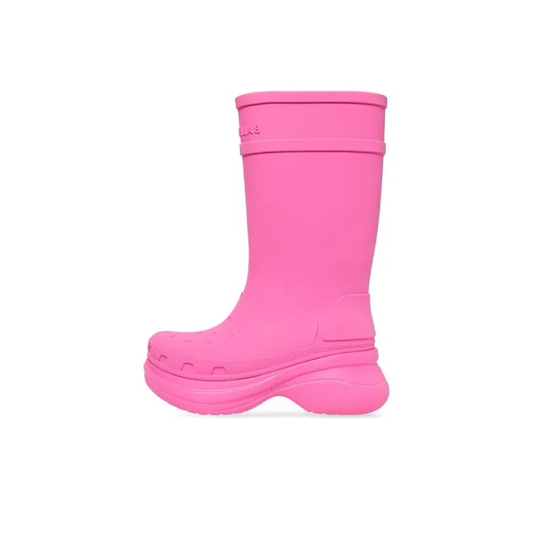 Balenciaga Crocs X Balenciaga Boots 'Bright Pink' Women's