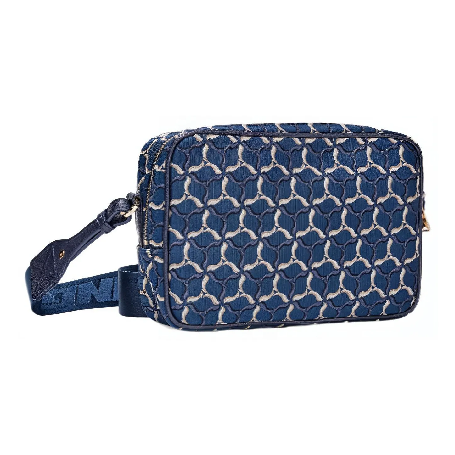 LI NING 1990 Коровья кожа Сумка через плечо Стандартная Унисекс Синий