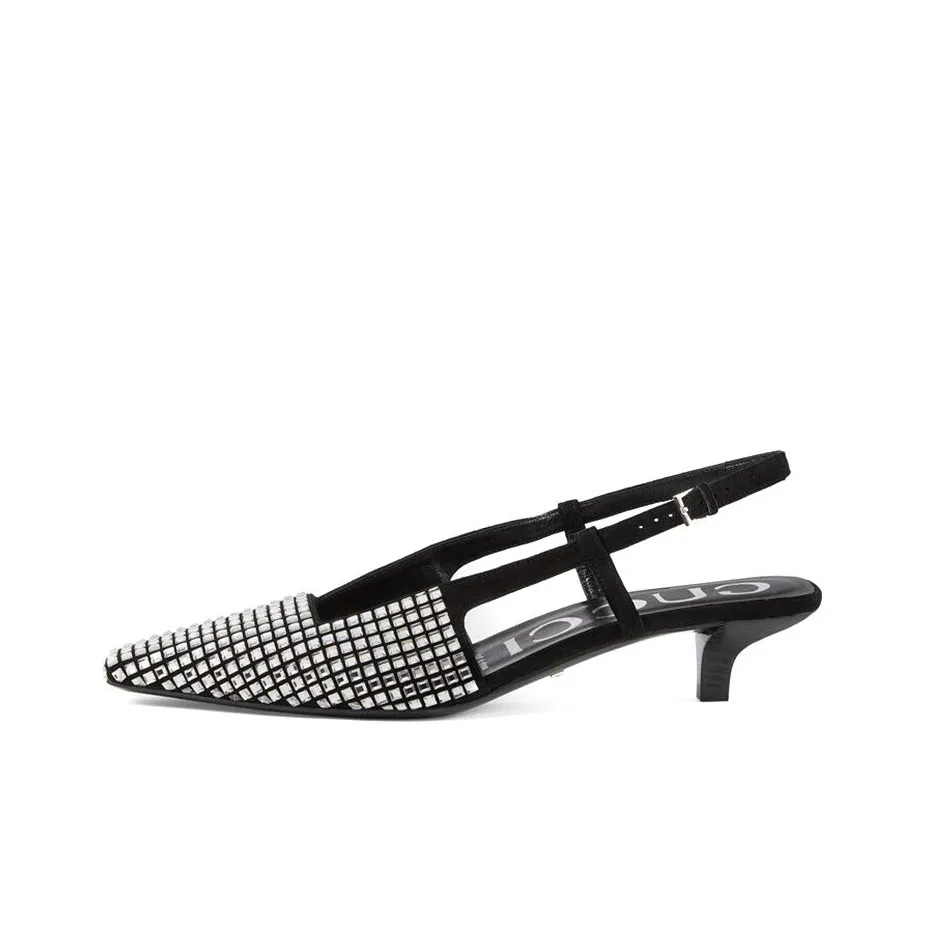 GUCCI Crystal-embellished Slingback Pumps