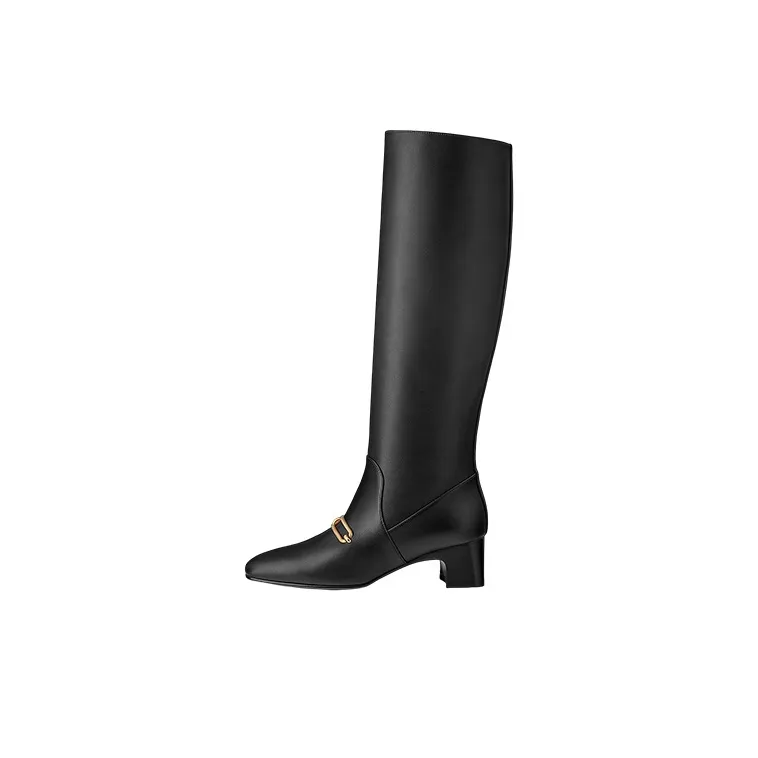 HERMES Daphne Knee high Boots Women
s Black