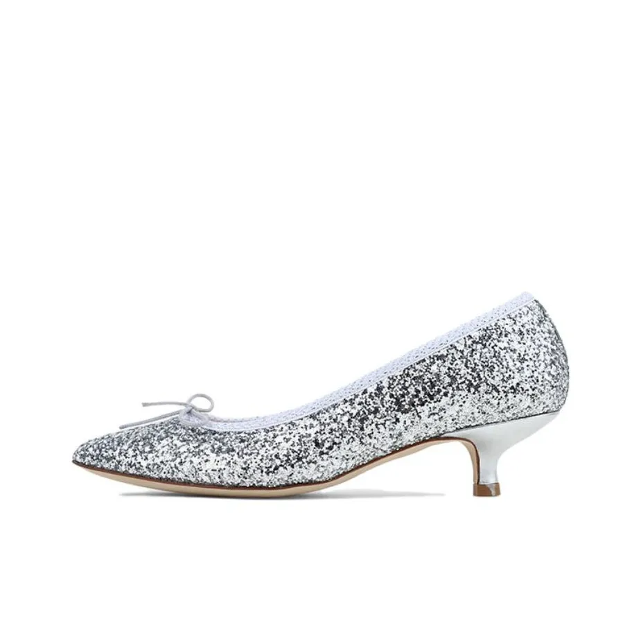 Repetto Узкий каблук Высокие каблуки 3 см Женские Серебряный