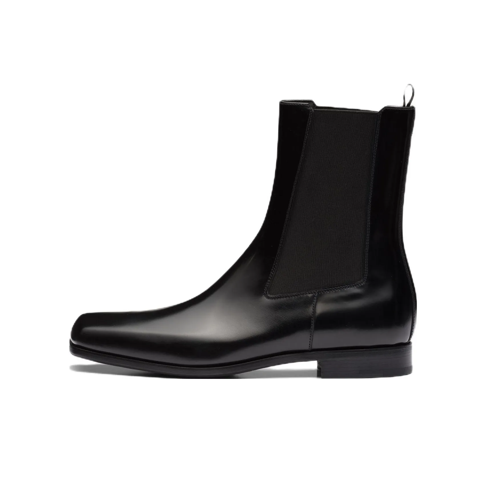 PRADA Short Chelsea Shoes Men's Black