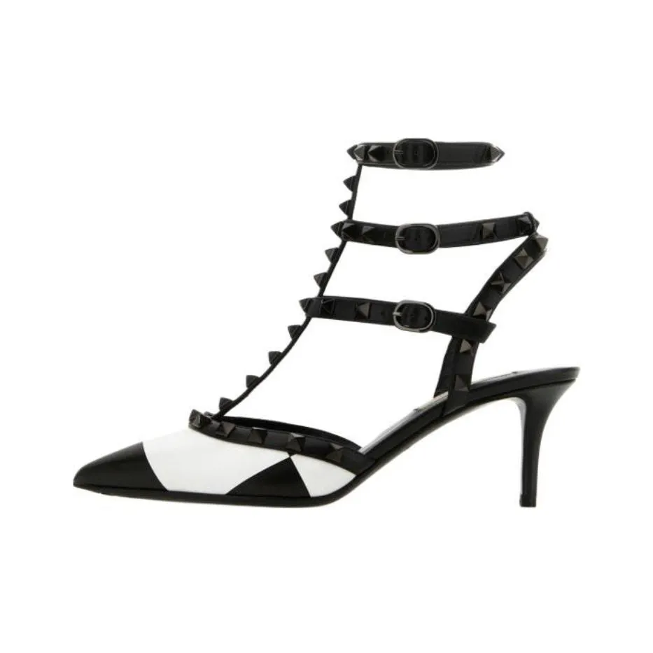 Valentino Garavani Rockstud Embellished Pointed Heeled Pumps