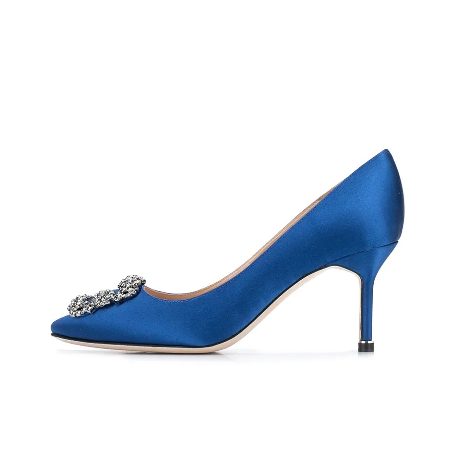 MANOLO BLAHNIK Hangisi 70 Jewel-buckle Pumps