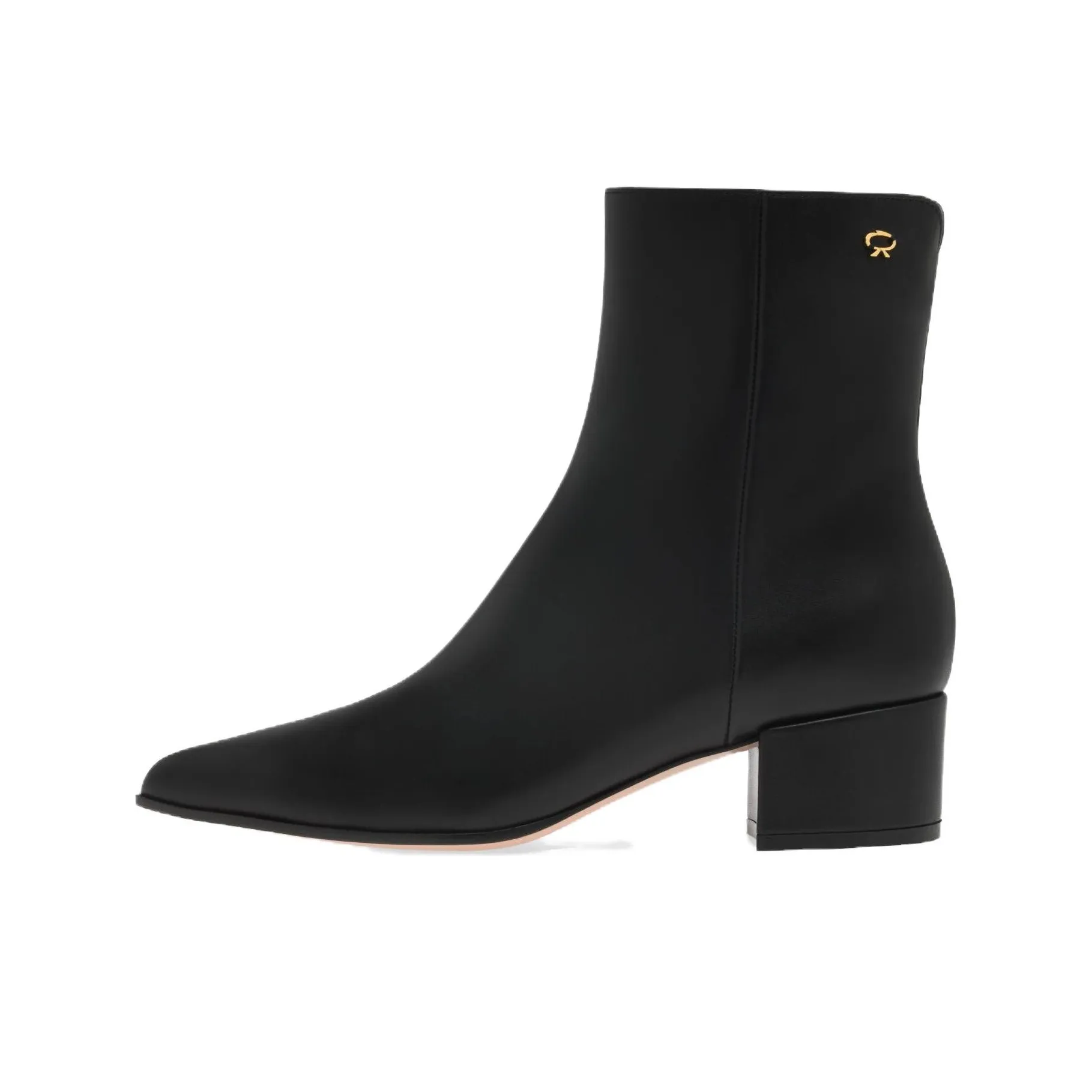 GIANVITO ROSSI 50mm Pointed-toe Leather Boots