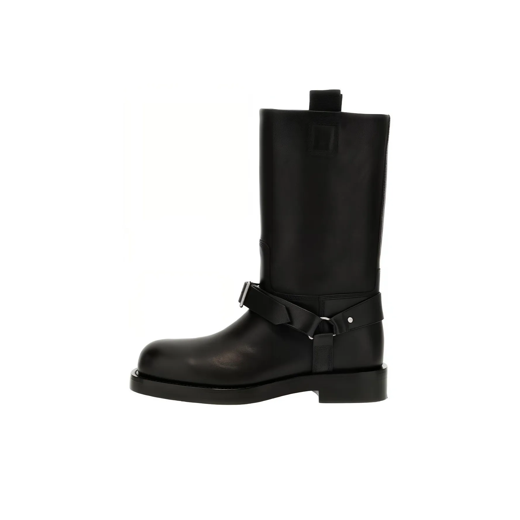 Burberry Buckled Leather Boots