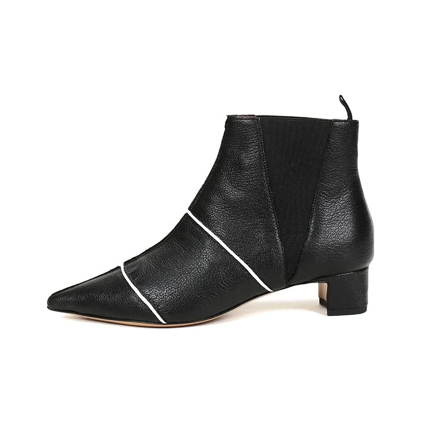 EMPORIO ARMANI Ankle Boots Women's High Top Black White