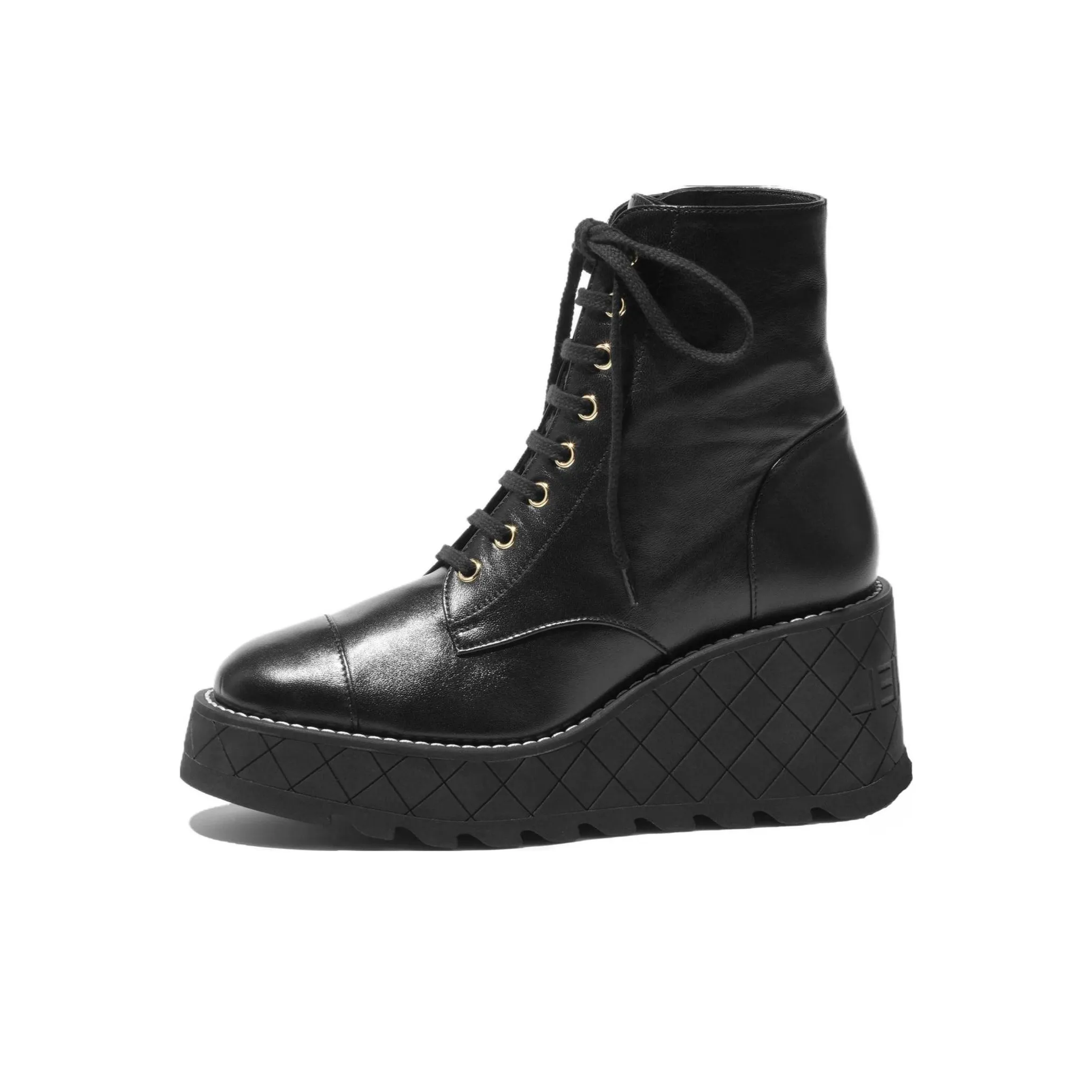 CHANEL Ankle Boots Women's Black