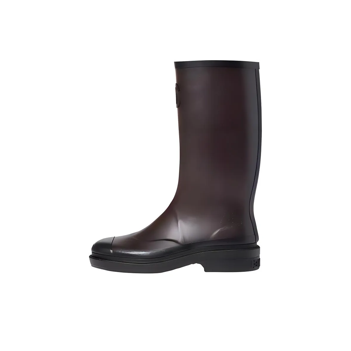 CHANEL Water Resistant Rain Boots Women's Dark Brown