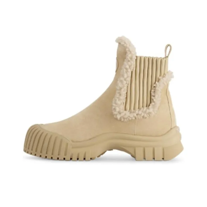 LOUIS VUITTON Ruby Ankle Boots Women's Beige