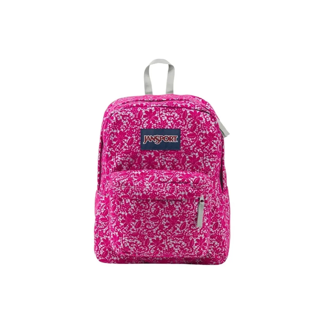 JanSport Ткань Рюкзак Унисекс Серый Кролик Кружево Розовый