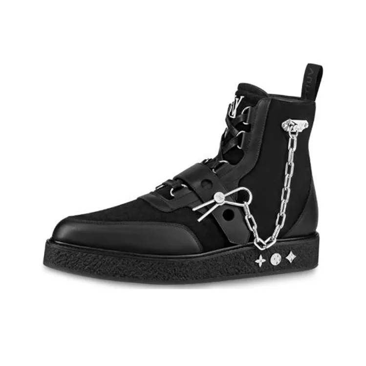 LOUIS VUITTON Lv Creeper Ankle Boots 'Black'