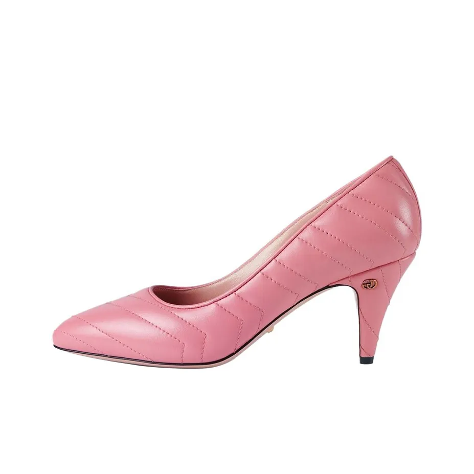 GUCCI Конусный каблук Высокие каблуки Женские Розовый