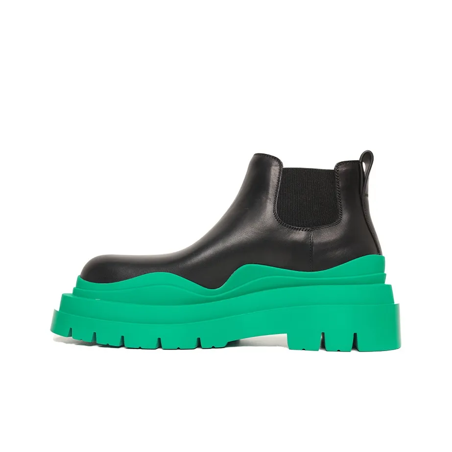 Bottega Veneta Tire BV Ankle-Length Chelsea Boots Women's Turquoise