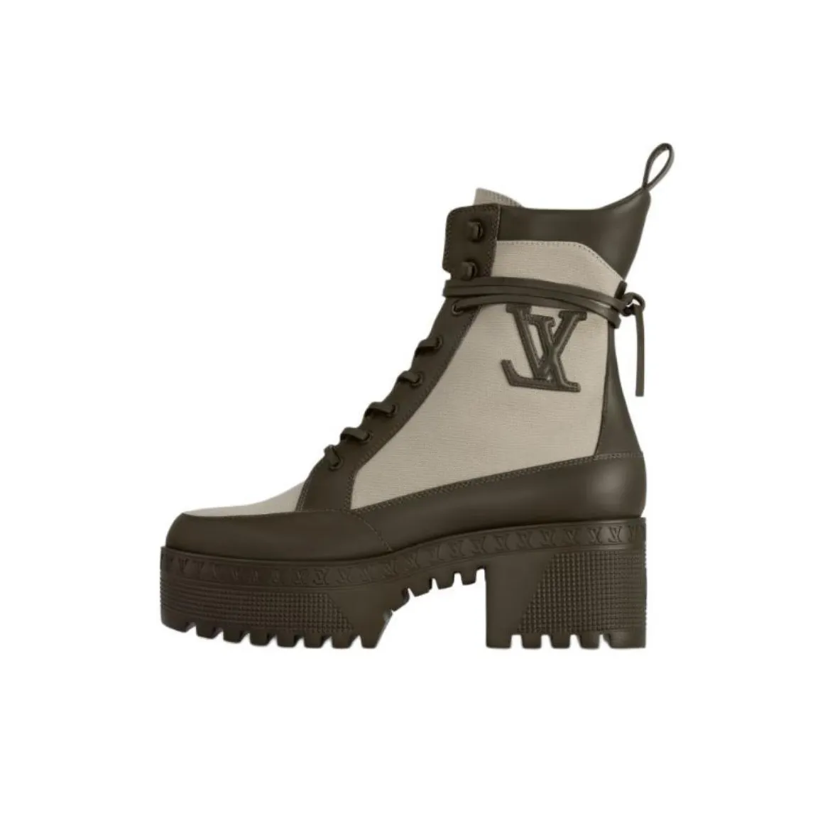 LOUIS VUITTON Laureate Ankle Boots Women's Umber