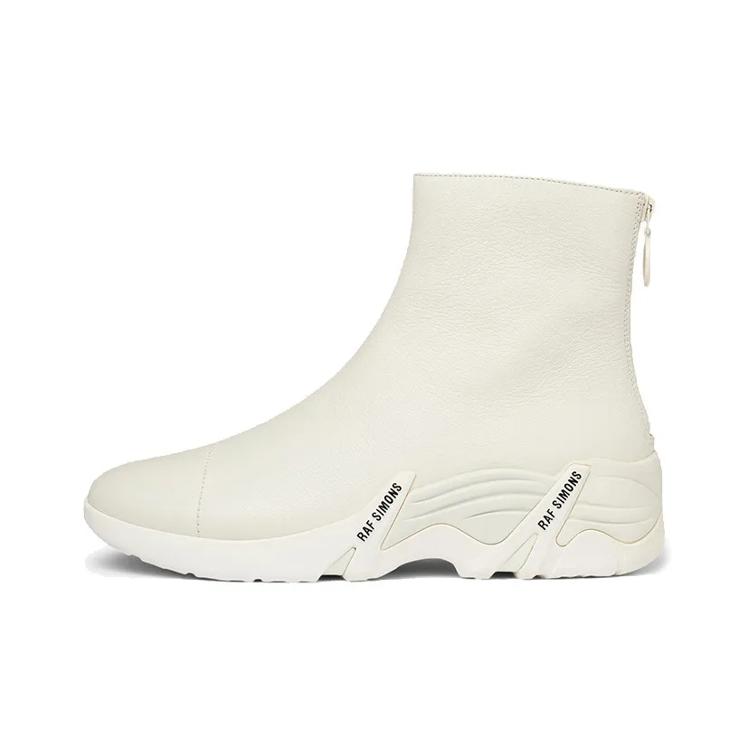 RAF SIMONS Cyclon Ankle Boots Men's White