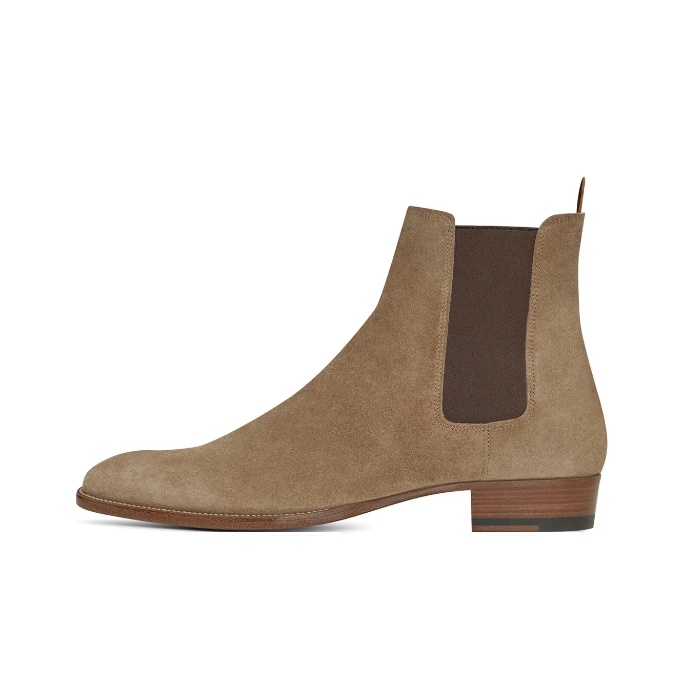 SAINT LAURENT Wyatt Beige Boots