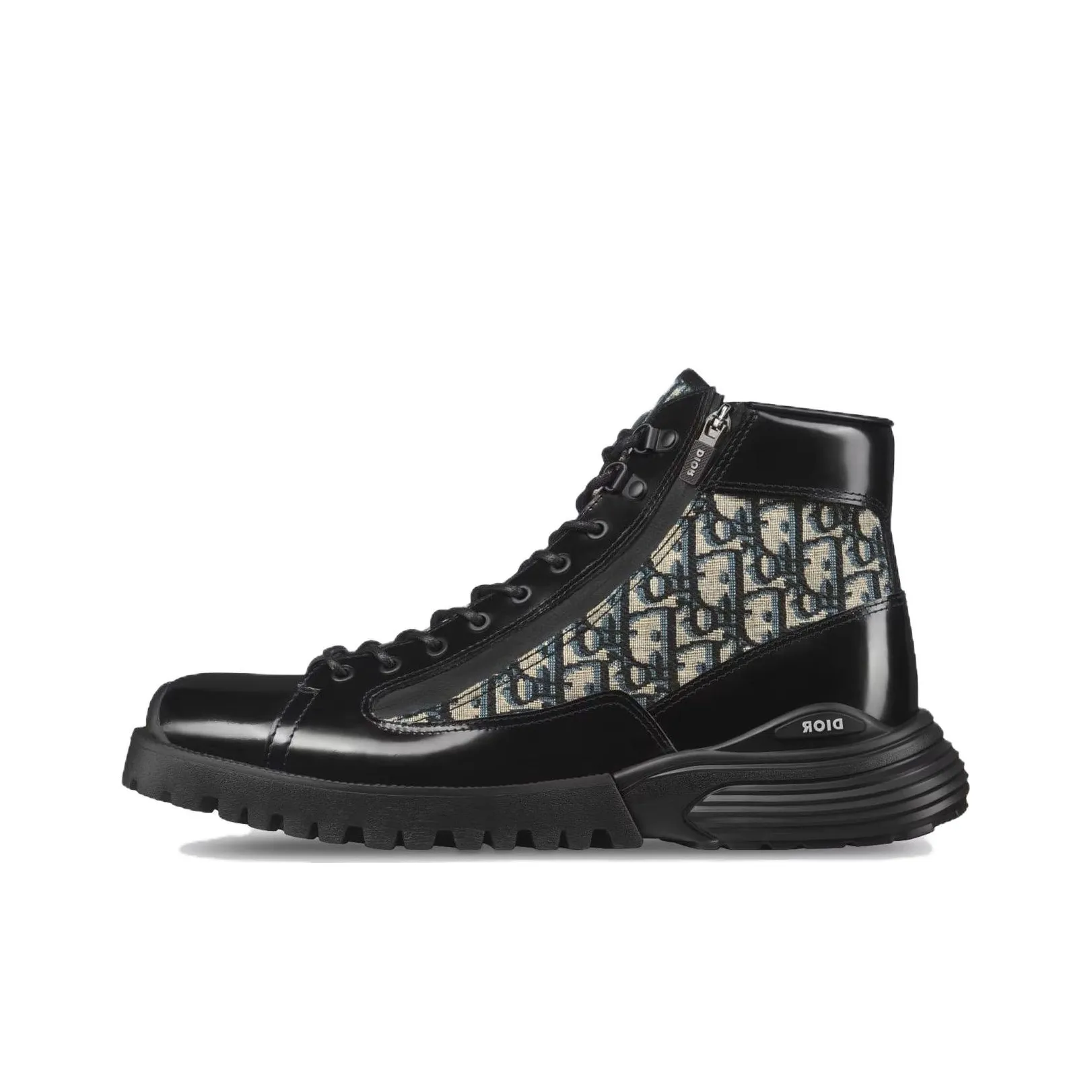 DIOR Combat Ankle Boot 
DIOR Oblique   Black
