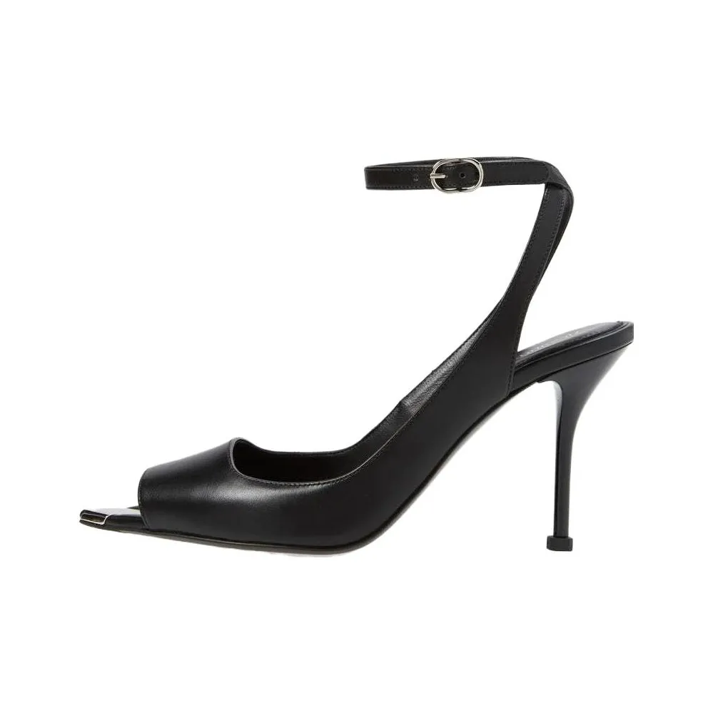 Alexander McQueen Punk Ankle Strap Pointed Toe Sandals Women's