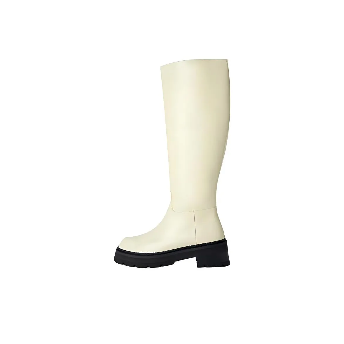 By Far Russel Knee high Boots 5cm Women's Ivory White