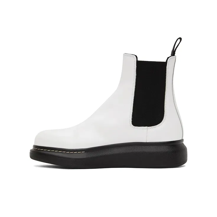 Alexander McQueen Hybrid Короткий Челси Мужской Белый