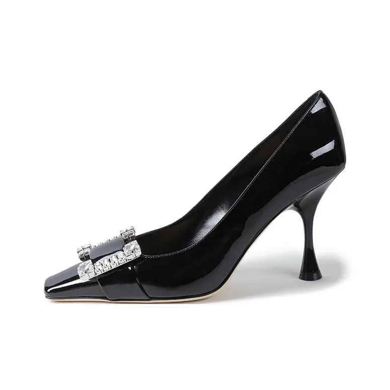 SERGIO ROSSI SR Twenty Slim Heel High Heels 9cm Women's Black