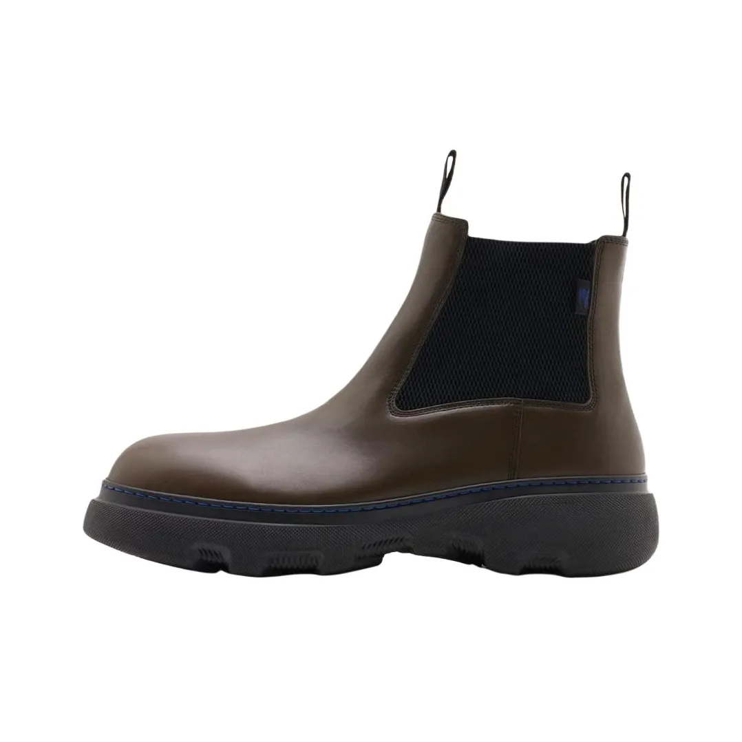 Burberry Creeper Chelsea Boots Men's Brown